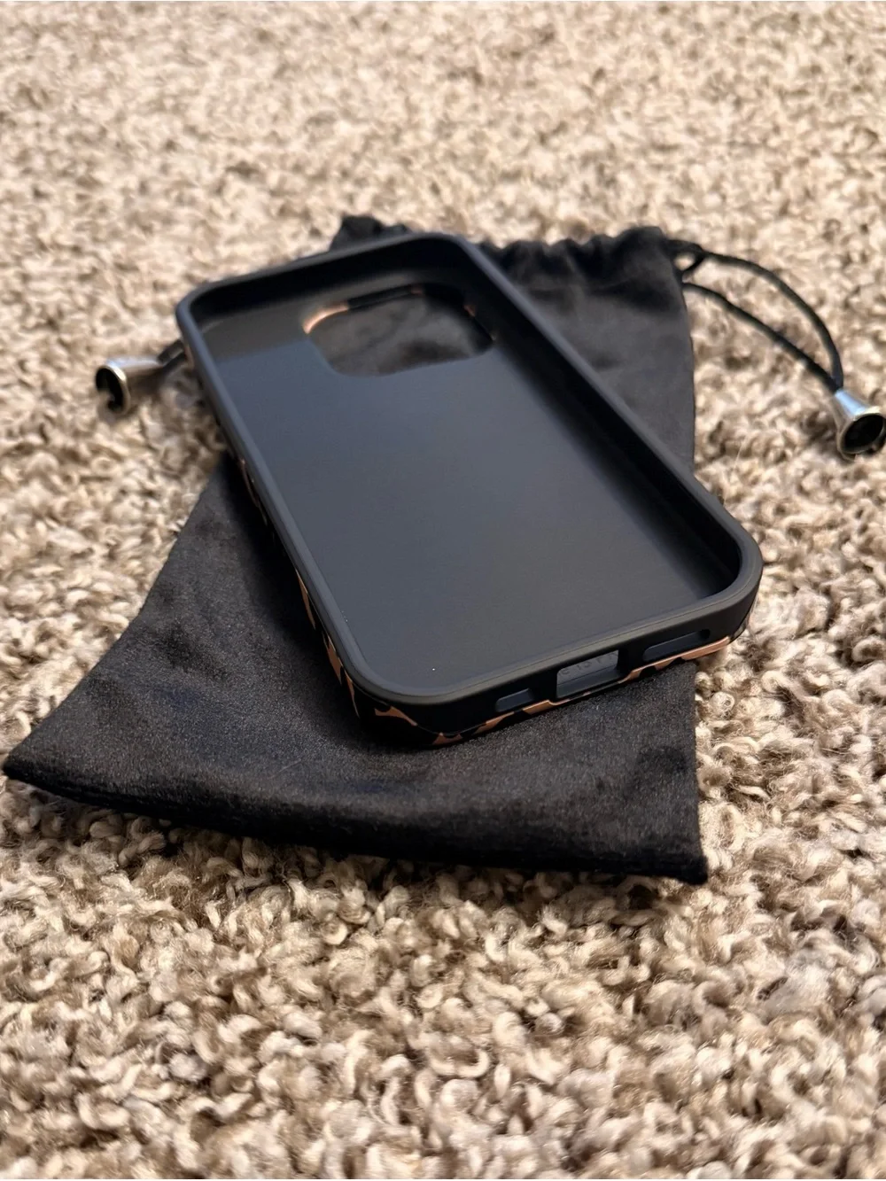 BURGA Tortoiseshell Phone Case with Black Pouch